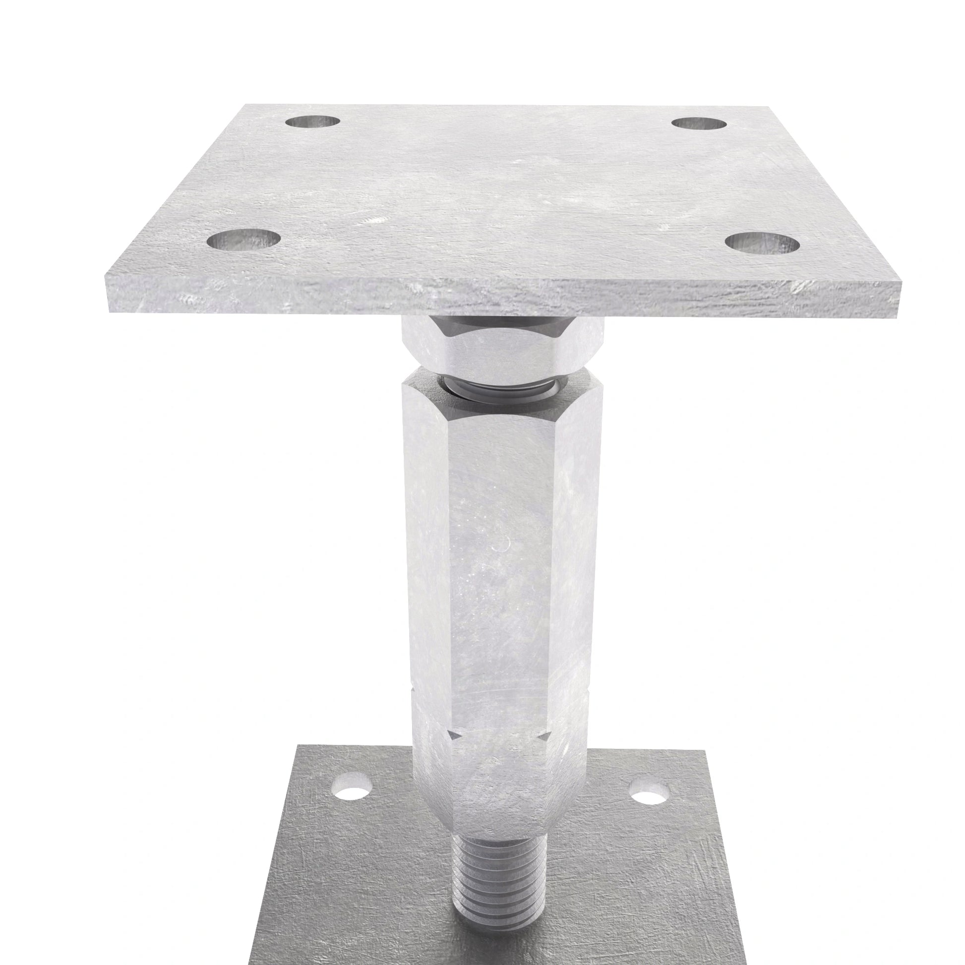 post support adjustable elevated base Bolt Down height adjust holder