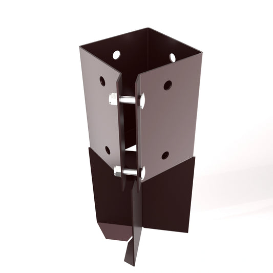 Swift Clamp Concrete In Post Support 75x75mm Powder Coated