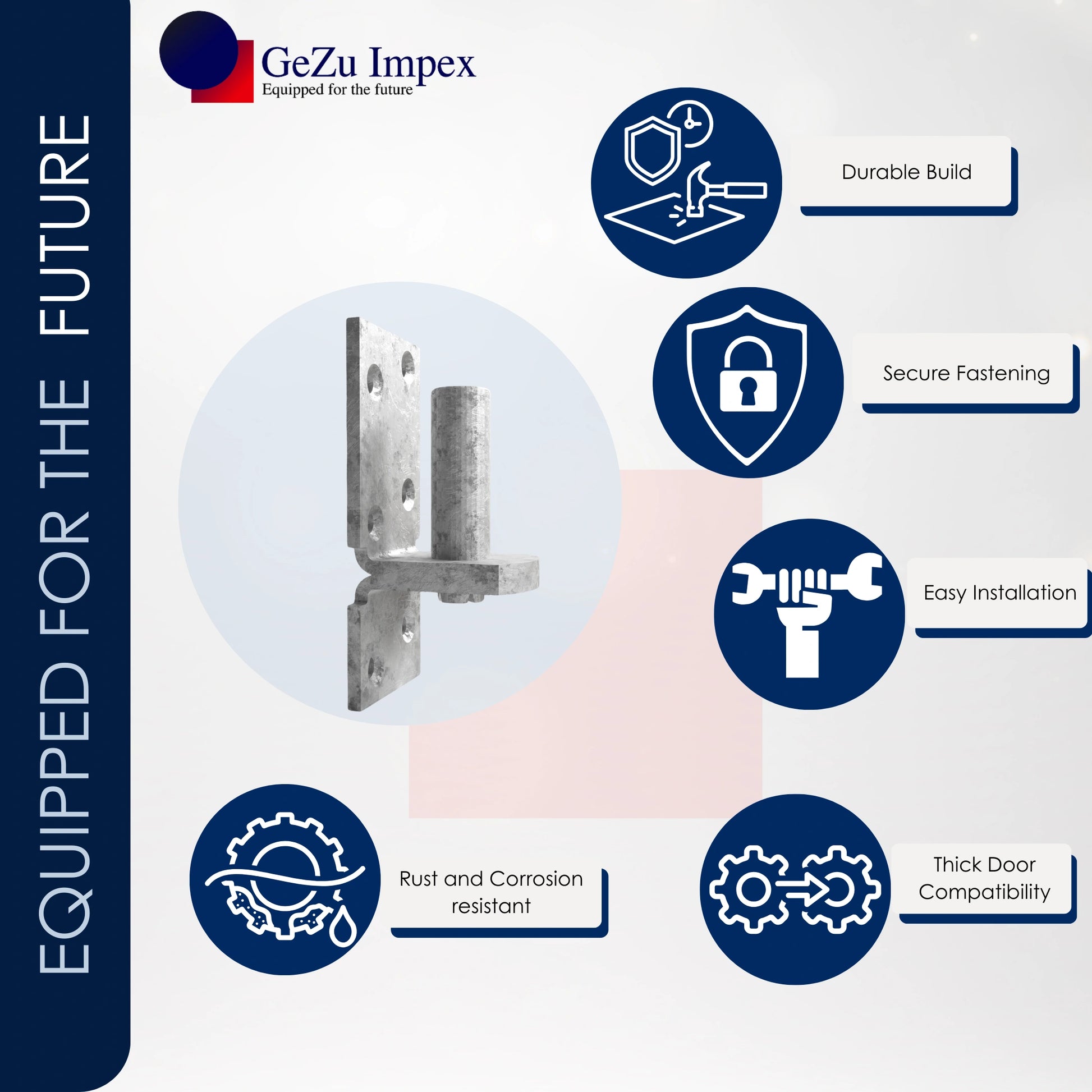 heavy duty gate hinges hook and band adjustable door for wood small for stainless steel internal Galvanised strap Clamp on Plate Ball Bearing Timber butt