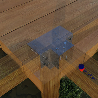 pergola corner brackets toja grid Right Angle Corner Angle Post Base Framola pavilion bracket Connector Elevated Wood Stand