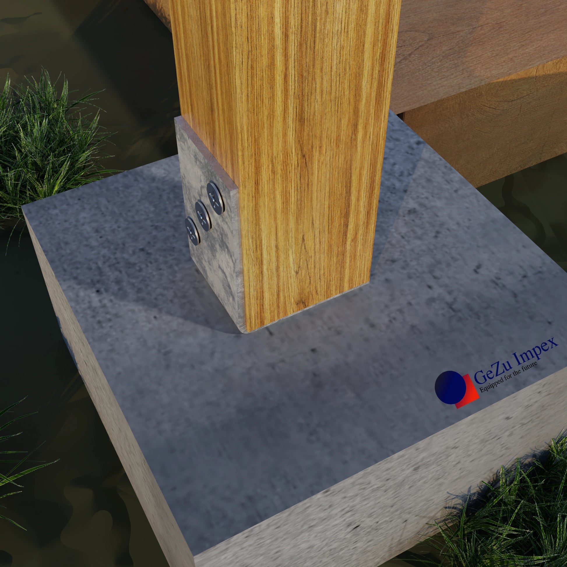 u shape fence post brackets support deck holder elevated base anchor shoe for screw on Mount Concrete In Type Foot Width Heavy Duty