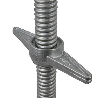 Scaffold Adjustable Leveling Galvanized Screw Solid Stem with Base Plate Swivel Screw Jack