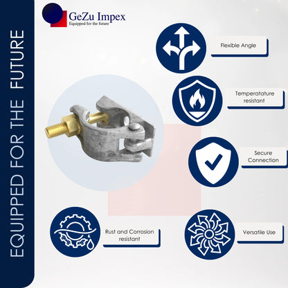 Scaffolding Clamps Swivel Double Scaffold Fitting Coupler Pipe Forged Single Couplers 