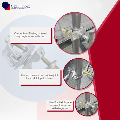 Scaffolding Clamps Swivel Double Scaffold Fitting Coupler Pipe Forged Single Couplers 