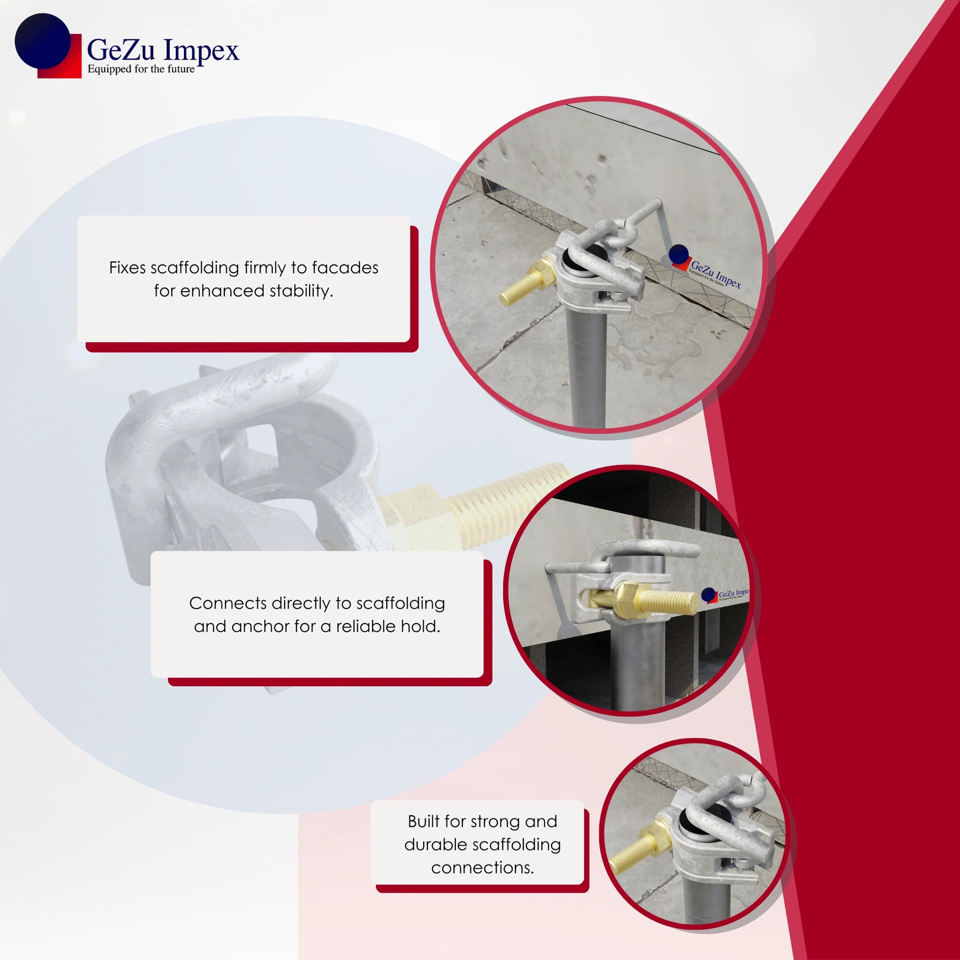 Scaffolding Clamps Swivel Double Scaffold Fitting Coupler Pipe Forged Single Couplers 
