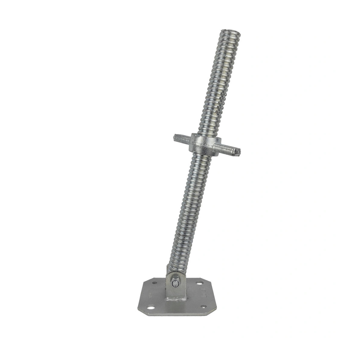 Scaffold Adjustable Leveling Galvanized Screw Solid Stem with Base Plate Swivel Jack