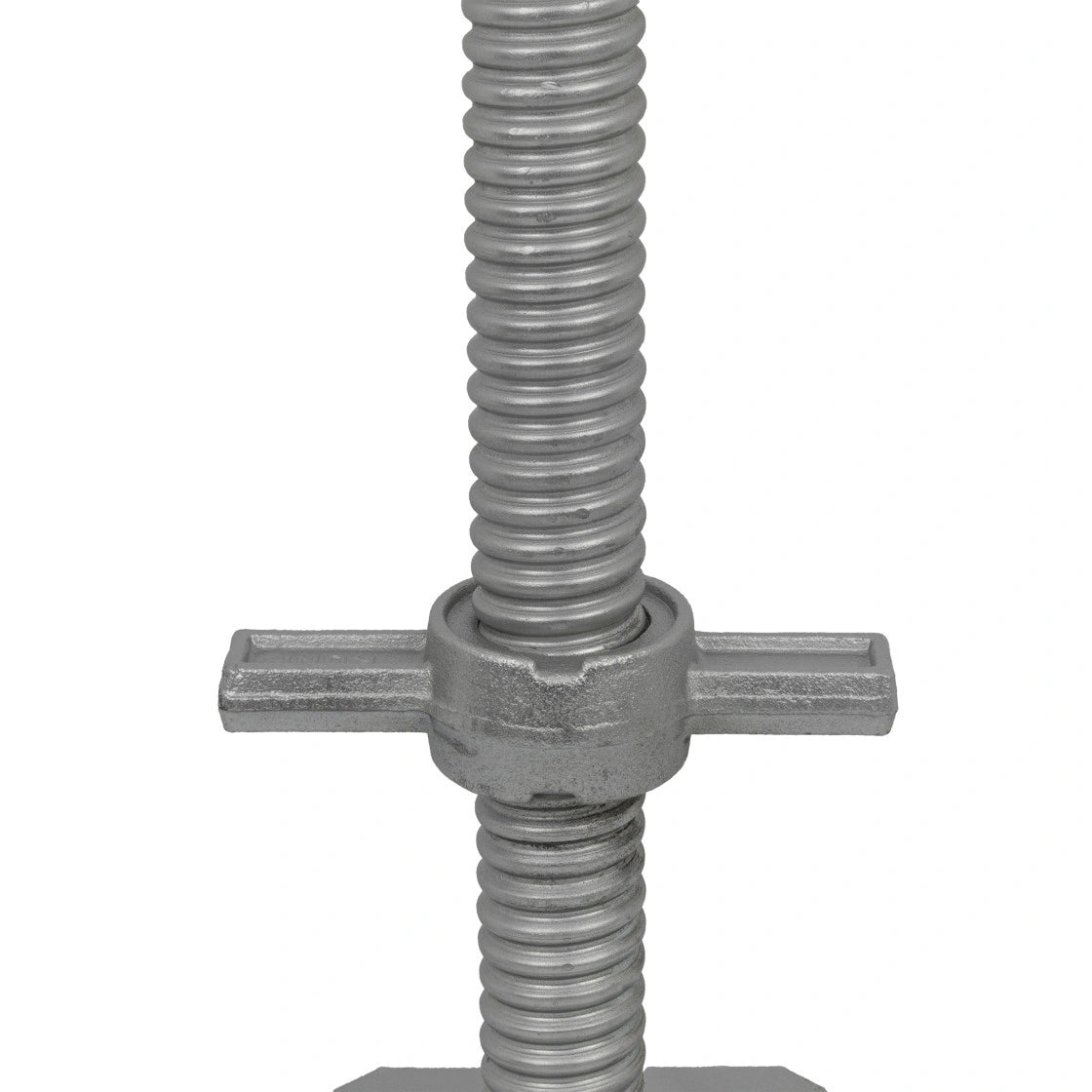 Scaffold Adjustable Leveling Galvanized Screw Solid Stem with Base Plate Swivel Jack