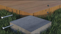 Base di supporto per palo quadrato