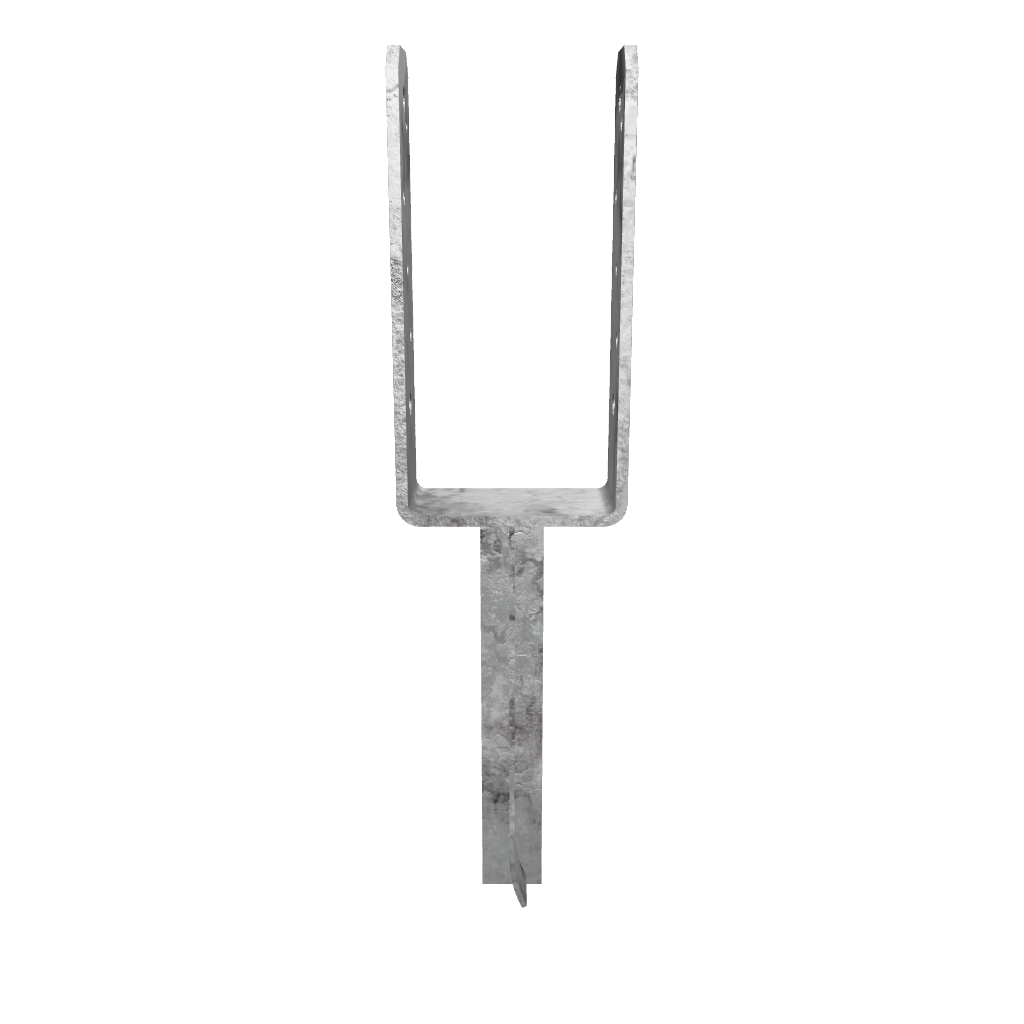 u shape fence post brackets support deck holder elevated base anchor shoe for screw on Mount Concrete In Type Foot Width Heavy Duty